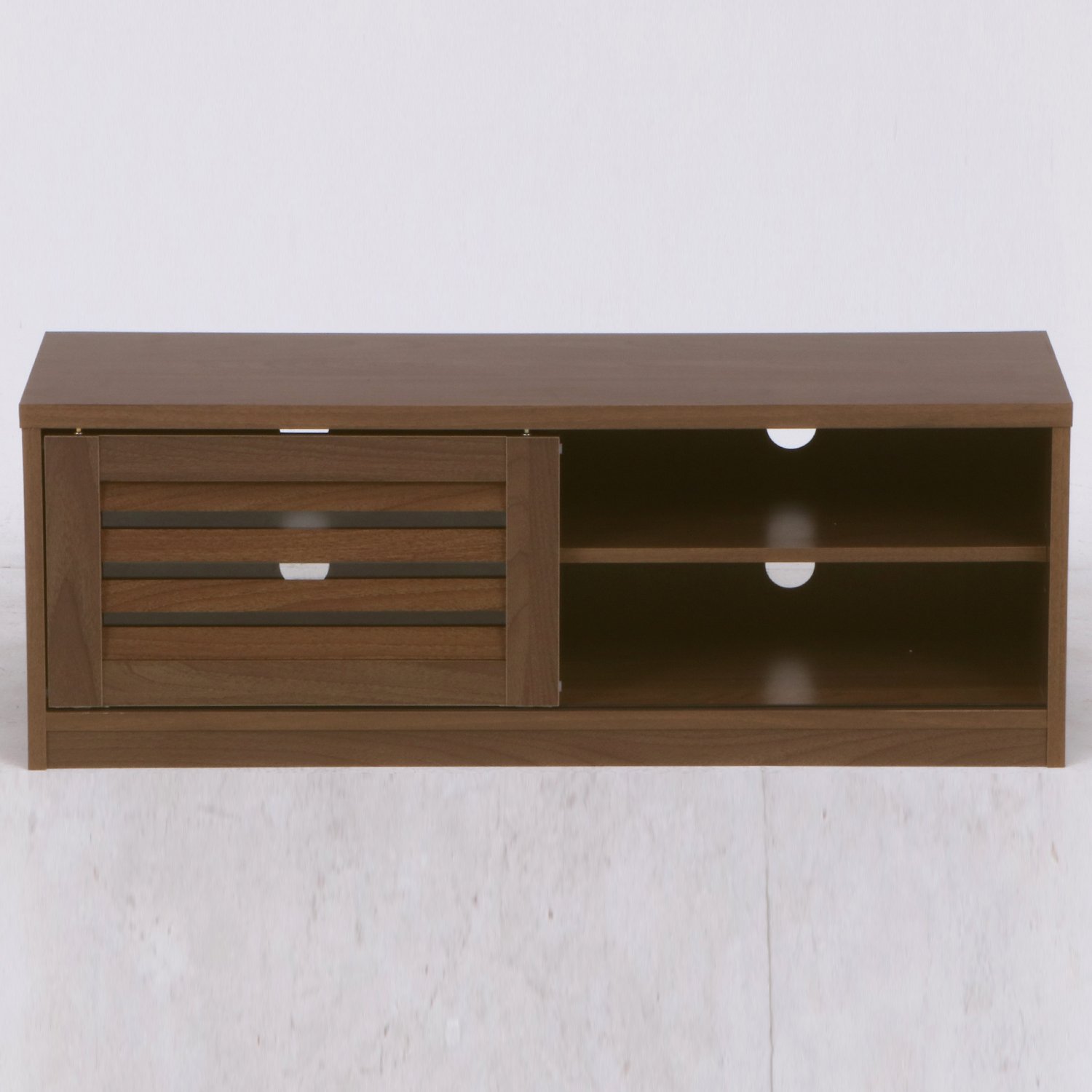 Amazon｜不二貿易 TV台 幅100cm 扉スライド式 ブラウン 97602